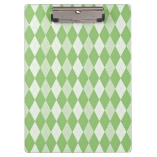 Pistachio Green Raute Pale Green Small Diamond Klemmbrett