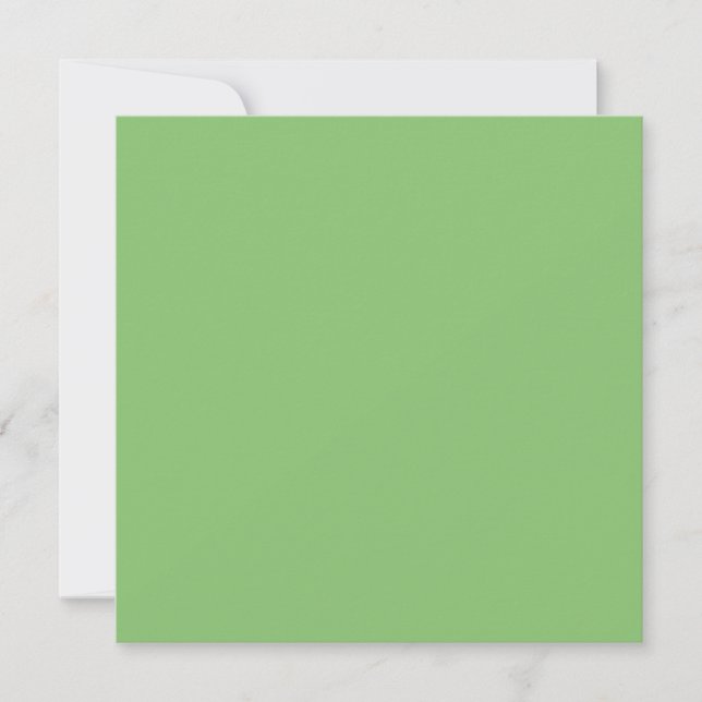 Pistachio Nut Green Solid Color Karte (Vorderseite)