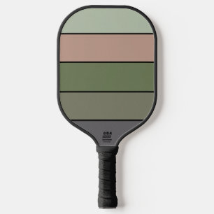 Pistachio Nut Muschel Green Peach Lila Streifen Pickleball Schläger