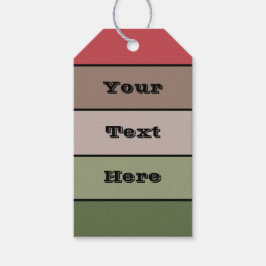 Pistachio Nut Muschel Green Red Brown Streifen Geschenkanhänger