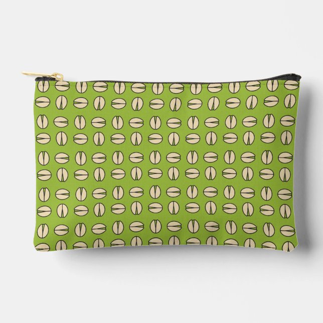 Pistachio Nut Seamless Pattern Zubehörtasche (Vorderseite)