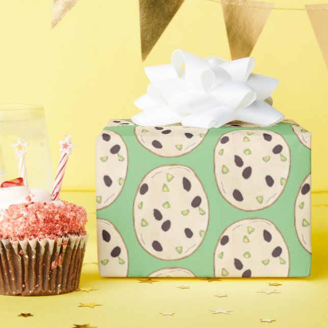 Pistachio Shortbreit Biscuit Backwaren Geschenkpapier (Geburtstagsparty)