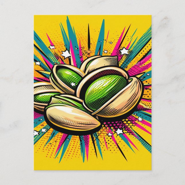 Pistachio Super Power Postkarte (Vorderseite)