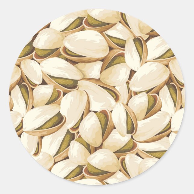 Pistachios Runder Aufkleber (Vorderseite)