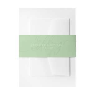 Pistazie & Creme Basic Suite Hochzeit Einladungsbanderole