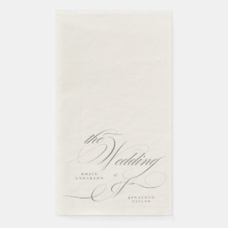 Pistazien-grüne Hochzeit Serviette