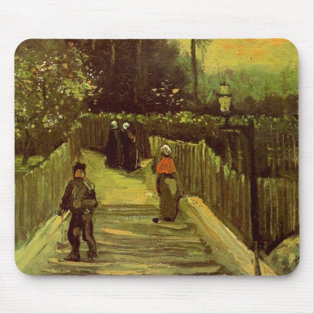 Piste in Montmartre von Vincent van Gogh Mousepad (Vorne)