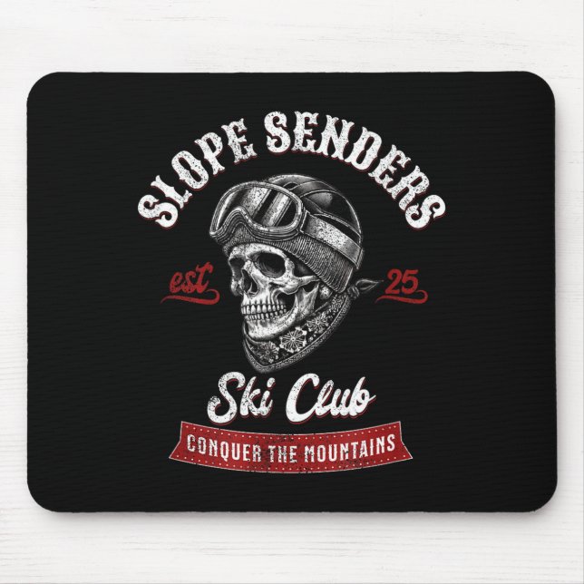 Pisten-Sender Freestyle-Skifahrer Winter Mousepad (Vorne)
