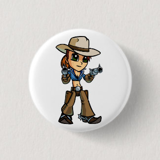 Pistolenheld-Knopf Button