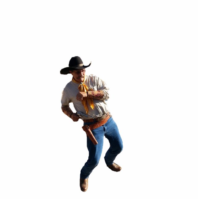 Pistolenhelder des Westens - trockene Gulcher Fotoskulptur Ornament (Vorne)