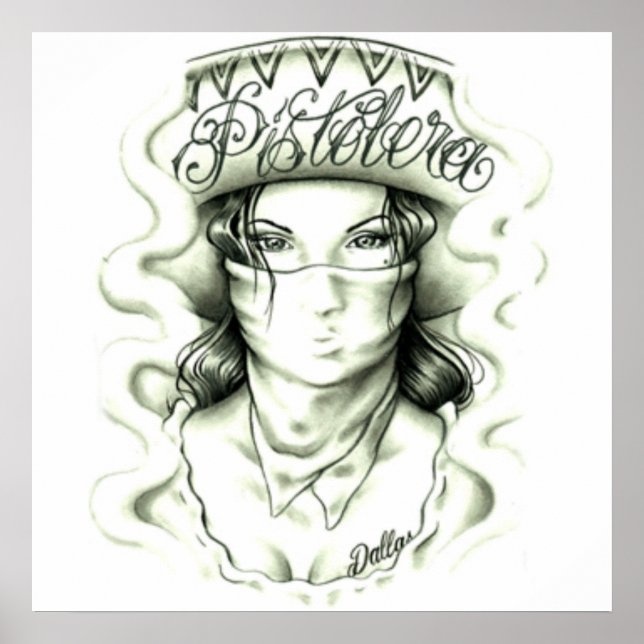 pistolera Grundtattoo Poster (Vorne)