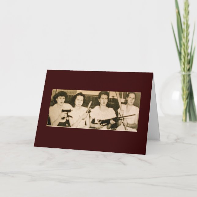 Pistolverpackung Mamas Grußkarte Karte (Vorderseite)