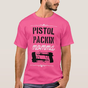 Pistolverpackung Momma weiß T-Shirt