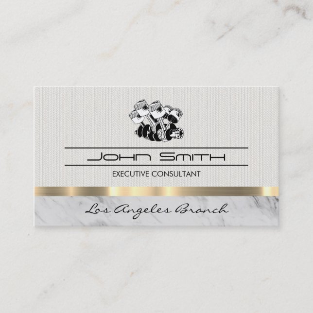 Piston Car Motor Visitenkarte (Vorderseite)