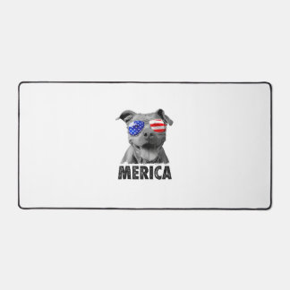 Pit Bull 4. Juli Merica Men American Flag Sung Schreibtischunterlage