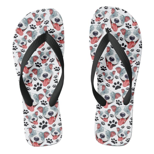 Pit Bull American Pitbull Pet Puppy Flip Flops (Fußbett)