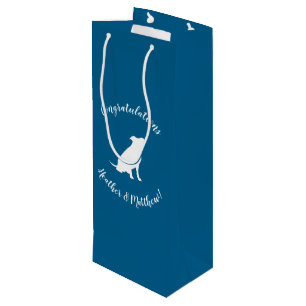 Pit Bull Babydusche Hund Pitbull Blue Boy Geschenktüte Für Weinflaschen