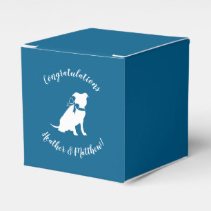 Pit Bull Babydusche Pitbull Dog Blue Boy Geschenkschachtel