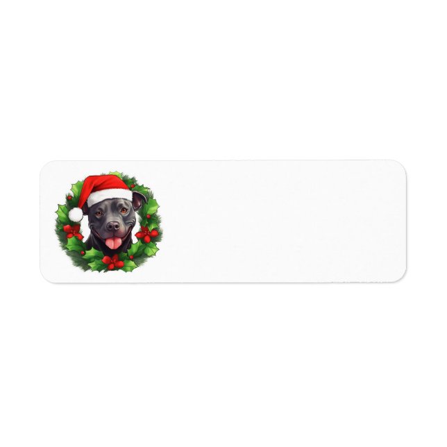 Pit Bull Christmas Wreath (Vorne)