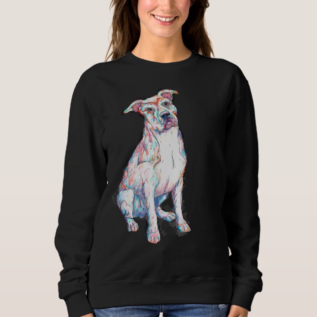 Pit Bull Colored Sweatshirt (Vorderseite)