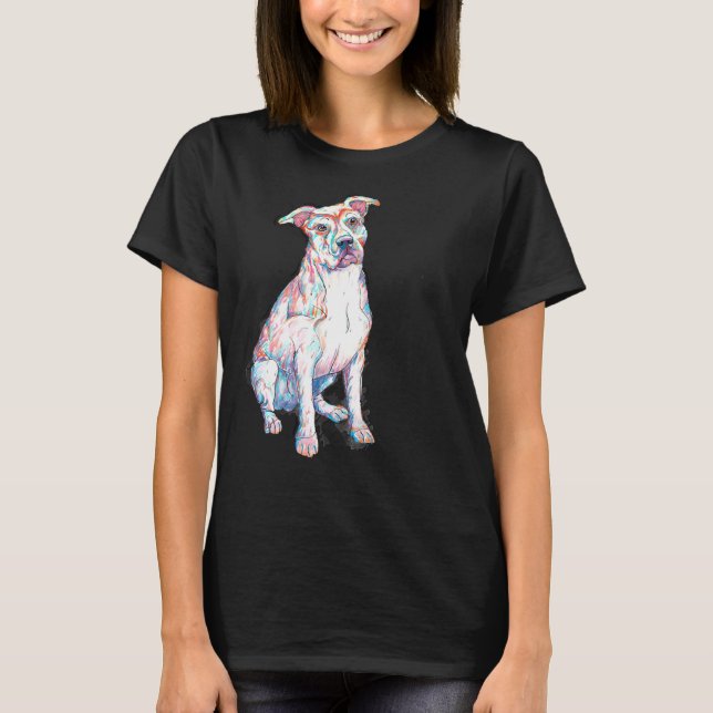 Pit Bull Colored T-Shirt (Vorderseite)