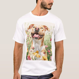 Pit Bull Dad Shirt – Wasserfarbe