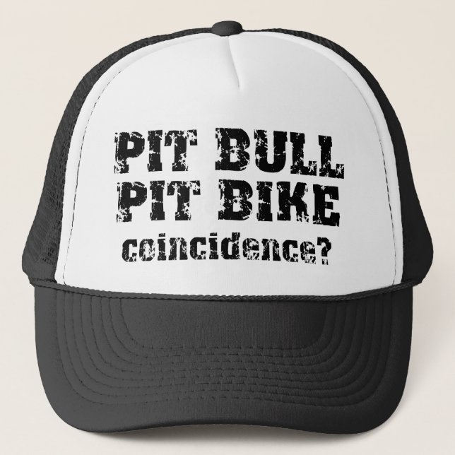 Pit Bull Dirt Bike Motocross Pit Bike Cap Hat Truckerkappe (Vorderseite)