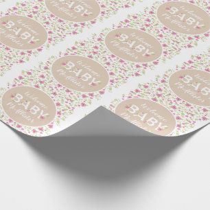 Pit Bull Dog Baby Dusche Pink Girl Pitbull Geschenkpapier