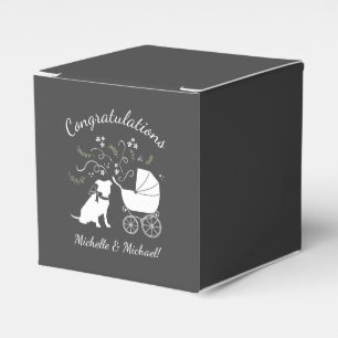 Pit Bull Dog Baby Dusche Pink Girl Pitbull Geschenkschachtel