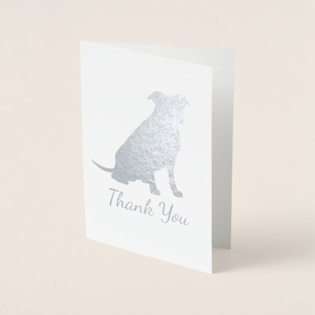 Pit Bull Dog Baby Duwer Gender neutral Folienkarte (Vorderseite)