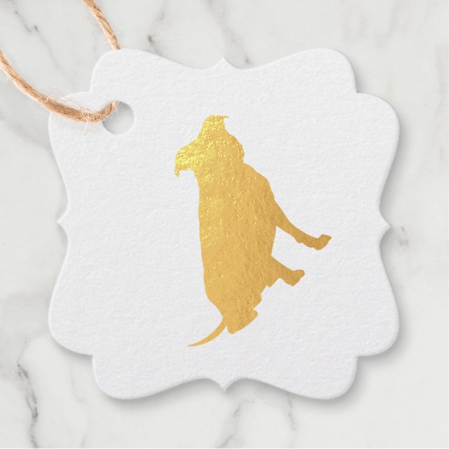 Pit Bull Dog Baby Duwer Gender neutral Geschenkanhänger (Vorderseite)