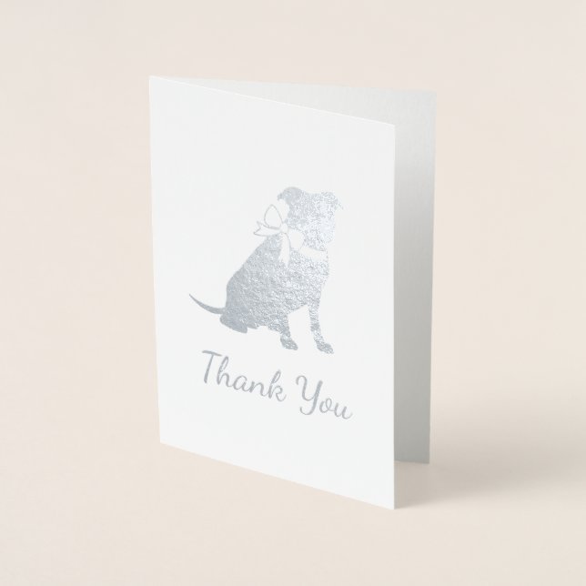 Pit Bull Dog Babydusche Folienkarte (Vorderseite)