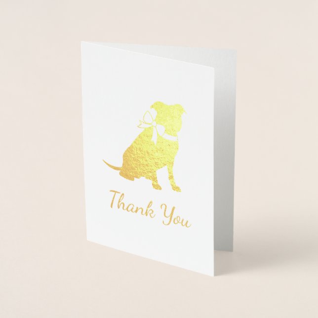 Pit Bull Dog Babydusche Geschlecht Neutral Pitbull Folienkarte (Vorderseite)