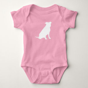 Pit Bull Dog Babydusche Pink Girl Pitbull Baby Strampler