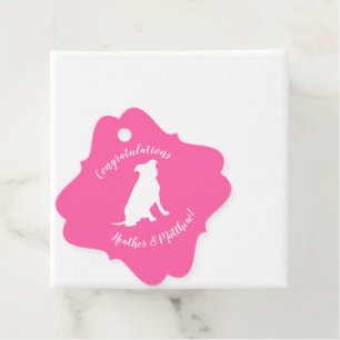 Pit Bull Dog Babydusche Pink Girl Pitbull Geschenkanhänger