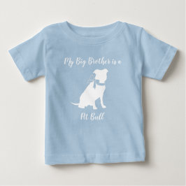Pit Bull Dog Big Brother Baby T-shirt