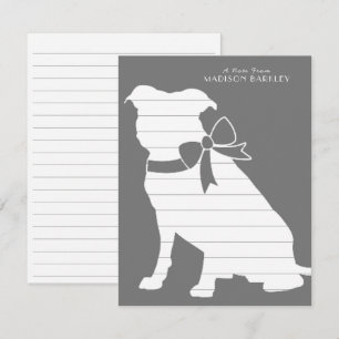 Pit Bull Dog Puppy Pitbull Danke Karte