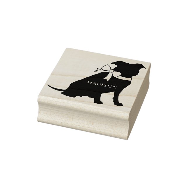 Pit Bull Dog Puppy Pitbull Gummistempel (Stempel)