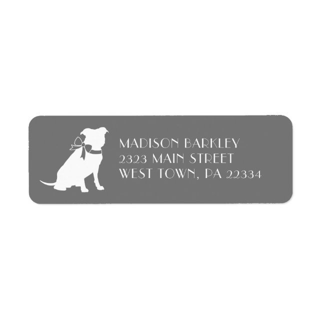 Pit Bull Dog Puppy Pitbull Label (Vorne)