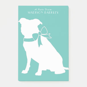 Pit Bull Dog Puppy Pitbull Nachhinweise Post-it Klebezettel