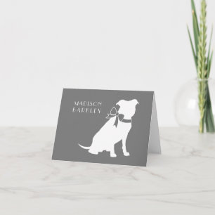 Pit Bull Dog Puppy Pitbull Note Card