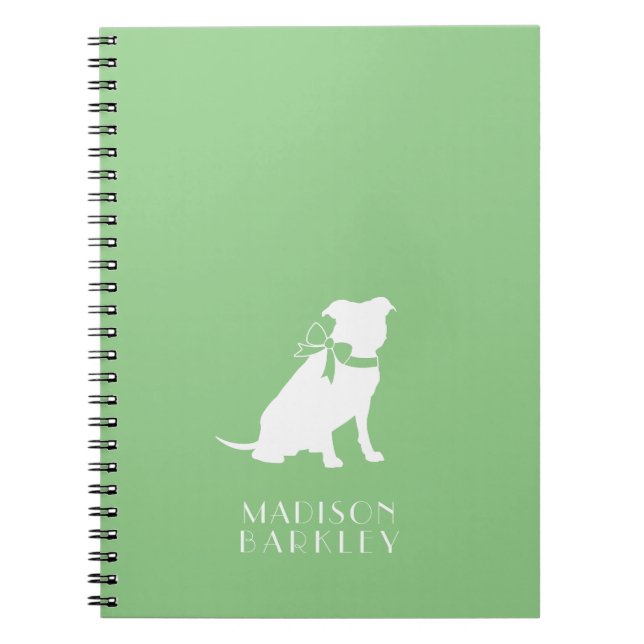 Pit Bull Dog Puppy Pitbull Notebook Notizblock (Vorderseite)