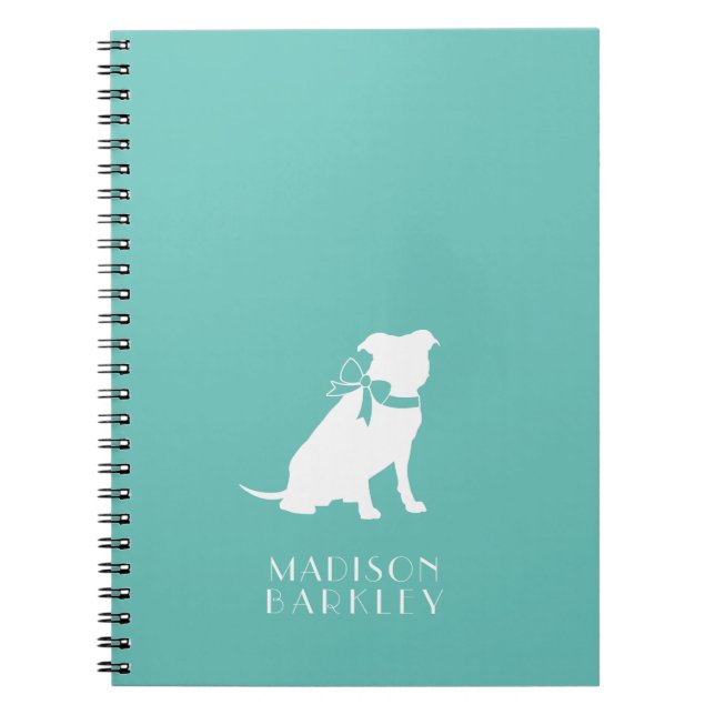 Pit Bull Dog Puppy Pitbull Notebook Notizblock (Vorderseite)