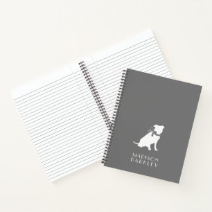 Pit Bull Dog Puppy Pitbull Notebook Notizbuch