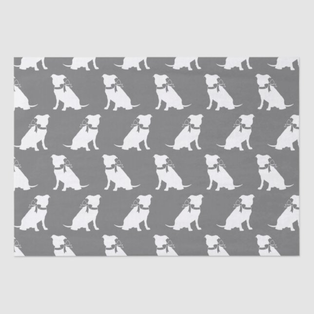 Pit Bull Dog Puppy Pitbull Tissue Seidenpapier (Vorderseite)