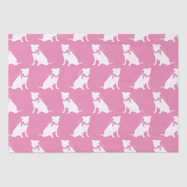 Pit Bull Dog Puppy Pitbull Tissue Seidenpapier (Vorderseite)