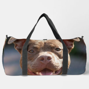 Pit Bull-Foto hinzufügen Anpassen Duffle Bag
