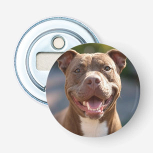 Pit Bull-Foto hinzufügen Anpassen Flaschenöffner
