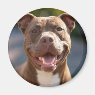 Pit Bull-Foto hinzufügen Anpassen Magnet