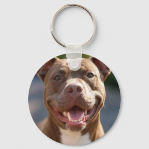 Pit Bull-Foto hinzufügen Anpassen Schlüsselanhänger